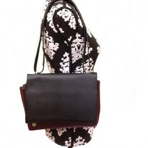 olivia + joy black / wine shoulder bag